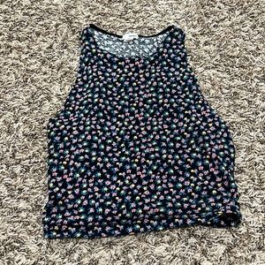 Flowered crop top